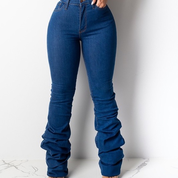 Jeans | Plus Size Scrunch Bottom Jeans 
